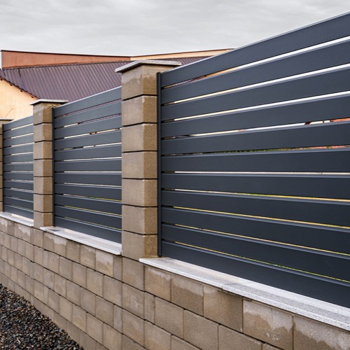 Clôture en aluminium - RAL 7016