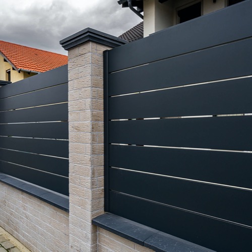 Clôture en aluminium - RAL 7016/9006