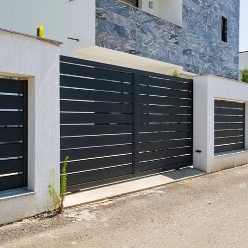 Clôture en aluminium - RAL 7016