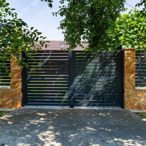 Clôture en aluminium - RAL 7016