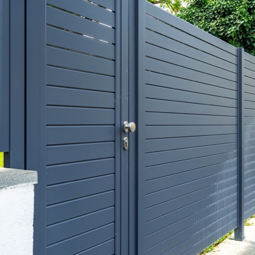 Clôture en aluminium - RAL 7024