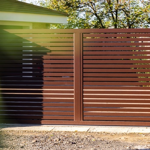 Clôture en aluminium - RAL 8017