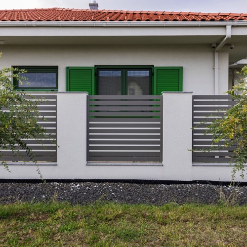 Clôture en aluminium - RAL 7039