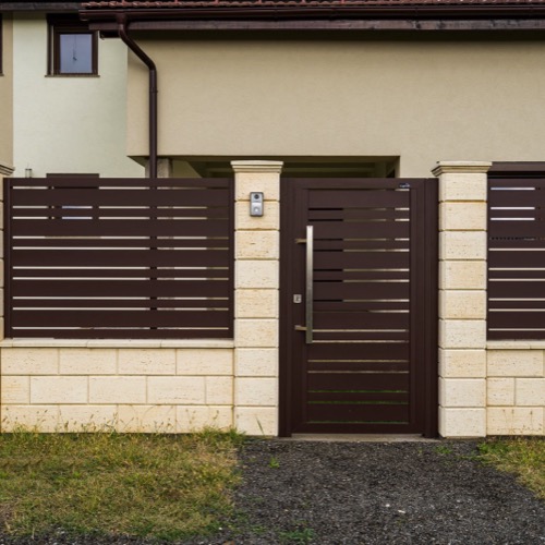Clôture en aluminium - RAL 8017
