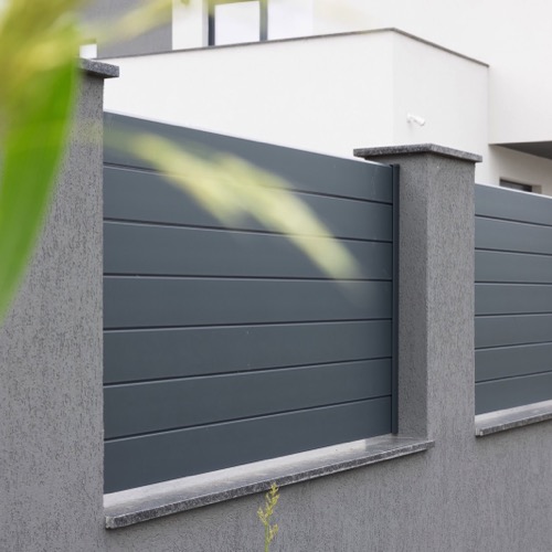 Clôture en aluminium - RAL 7016